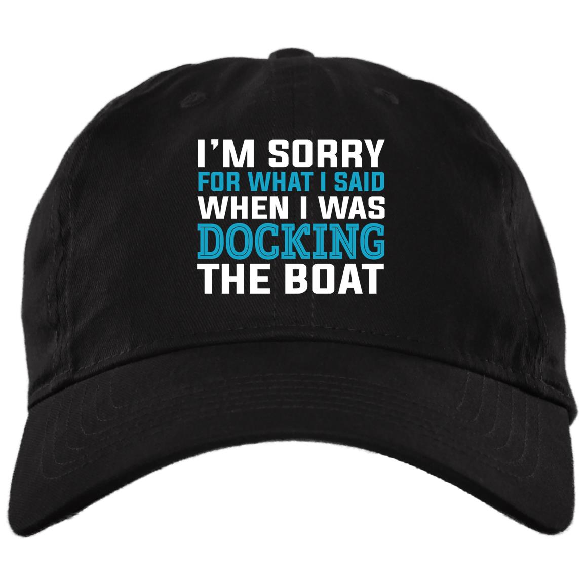 2O. Docking The Boat-hat, Black, Brushed Twill Dad Cap