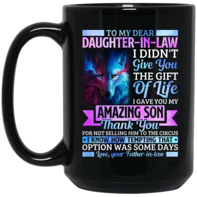 15 oz. Black Mug