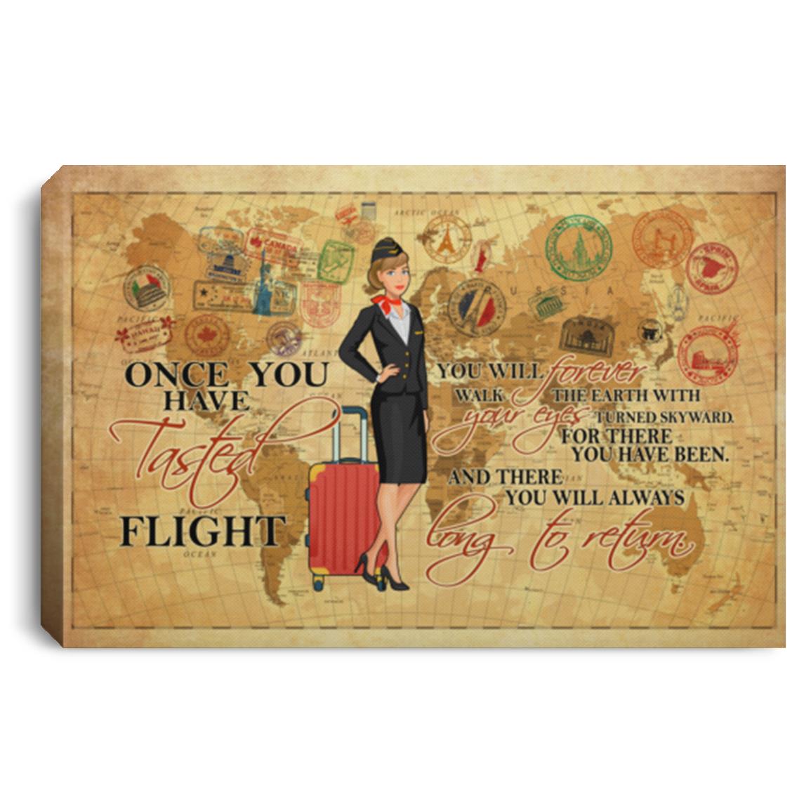 Once You Have Tasted Flight You, White, 0.75'' Framed Canvas