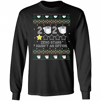 4VT. 2020 Zero Stars Ugly, Black, Long Sleeve