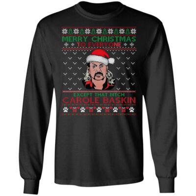 Merry Christmas Everyone Hoodie, Black, Long Sleeve