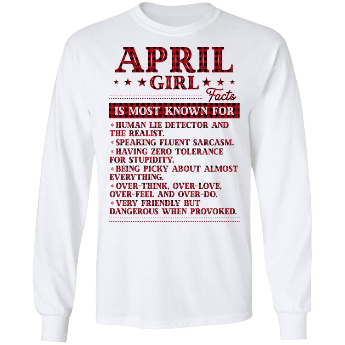 5. Girl Facts 4, White, Long Sleeve 5. Girl Facts 4, White, Long Sleeve