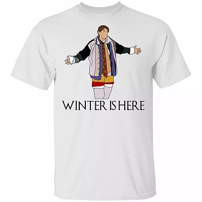 Joey Winter Is Here Shirt - Joey Tribbiani Shirt - Funny Friends Christmas Shirt, White, Unisex T-Shirt