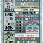 Husband To My Wife Blanket, White, Cozy Plush Fleece Blanket - 50x60 Husband To My Wife Blanket, White, Cozy Plush Fleece Blanket - 50x60