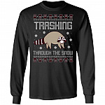 Trashing Through The Snow Hoodie, Black, Long Sleeve Trashing Through The Snow Hoodie, Black, Long Sleeve