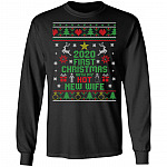 2020 First Christmas With My Wife Hoodie, Black, Long Sleeve 2020 First Christmas With My Wife Hoodie, Black, Long Sleeve