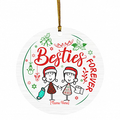 7KT. Camping I Love You More Most_Customized, White, Circle Ornament