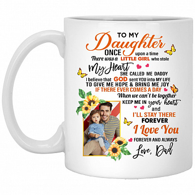 Personalized Photo Dad, White, 11 oz. White Mug