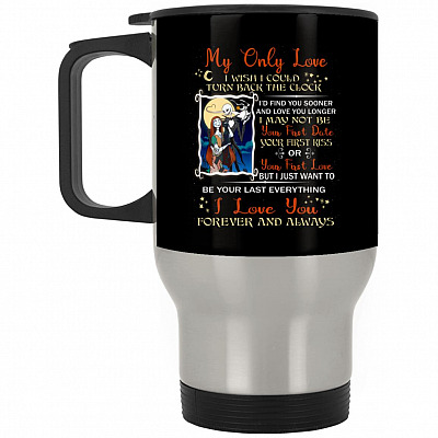 14 oz. Silver Travel Mug