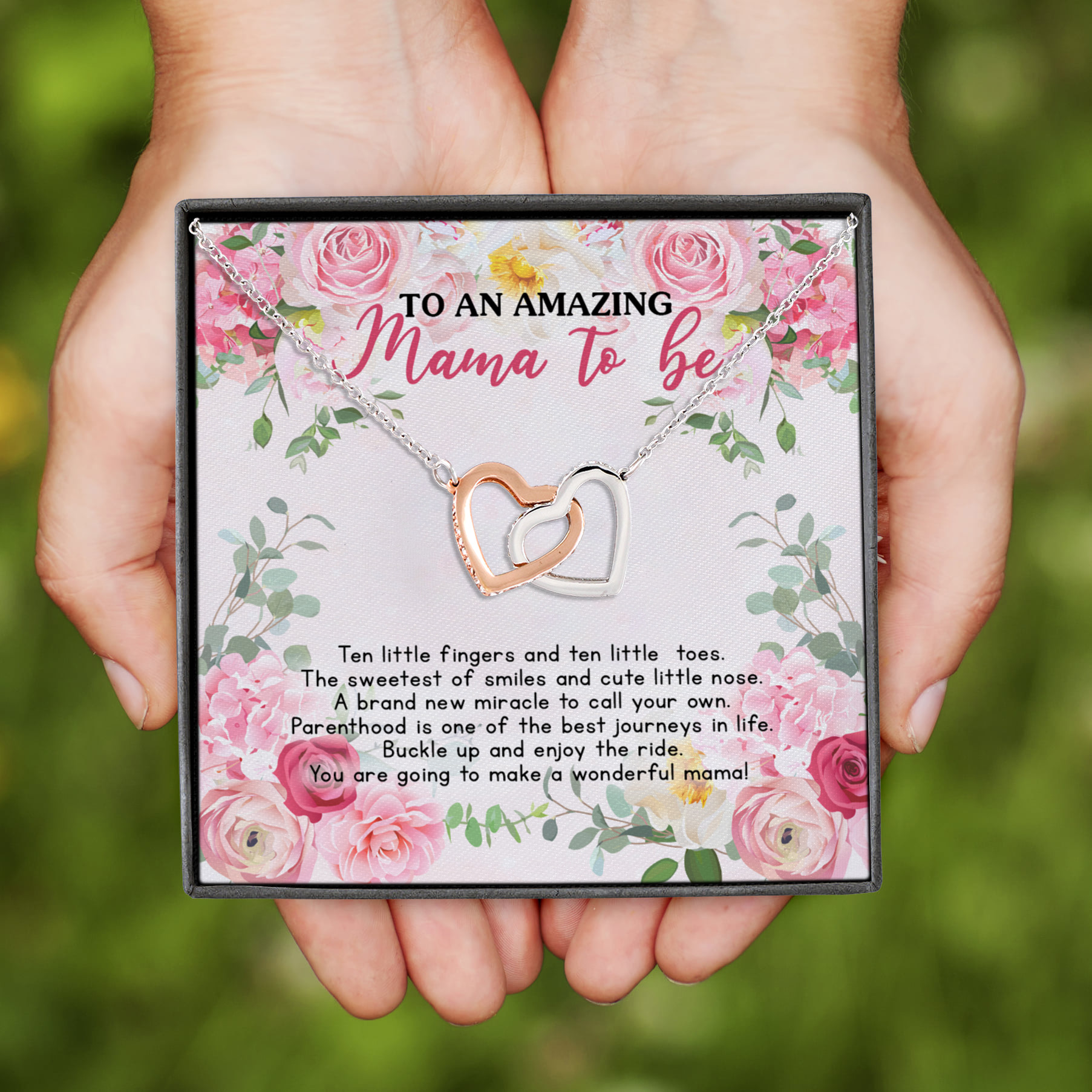 11Th. Mama To Be Interlocking Hearts Necklace
