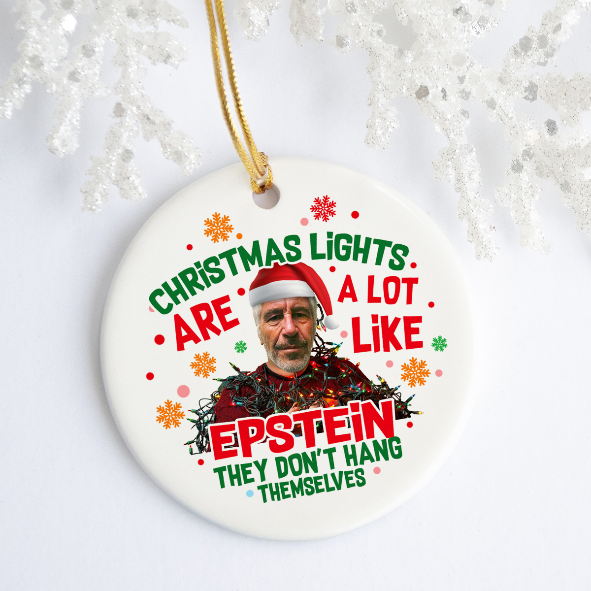 Epstein Christmas Ornament Christmas Lights Are A Lot Like Epstein