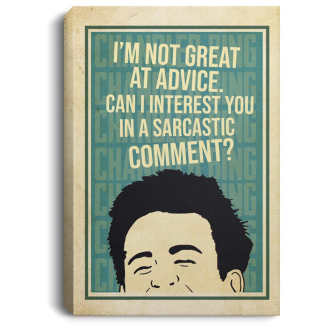 Chandler I'm Not Great, White, 0.75'' Framed Canvas