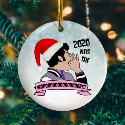 Jean Ralphio 2020 Was The Worst 2020 Quarantine Pandemic Christmas Parks And Recreation Circle Ornament