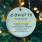 Covid 19 So No One Told You Life Was Gonna Be This Way Funny Quarantine Circle Christmas Ornament Keepsake