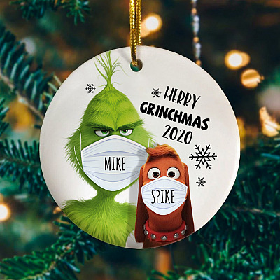 Personalized Grin-ch Christmas Ornament - Grnch Max Holiday Decoration Gift