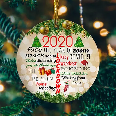2020 the Year of Lockdown Co-Vid19 Quarantined Christmas Ornament Keepsake - Holiday Ornament