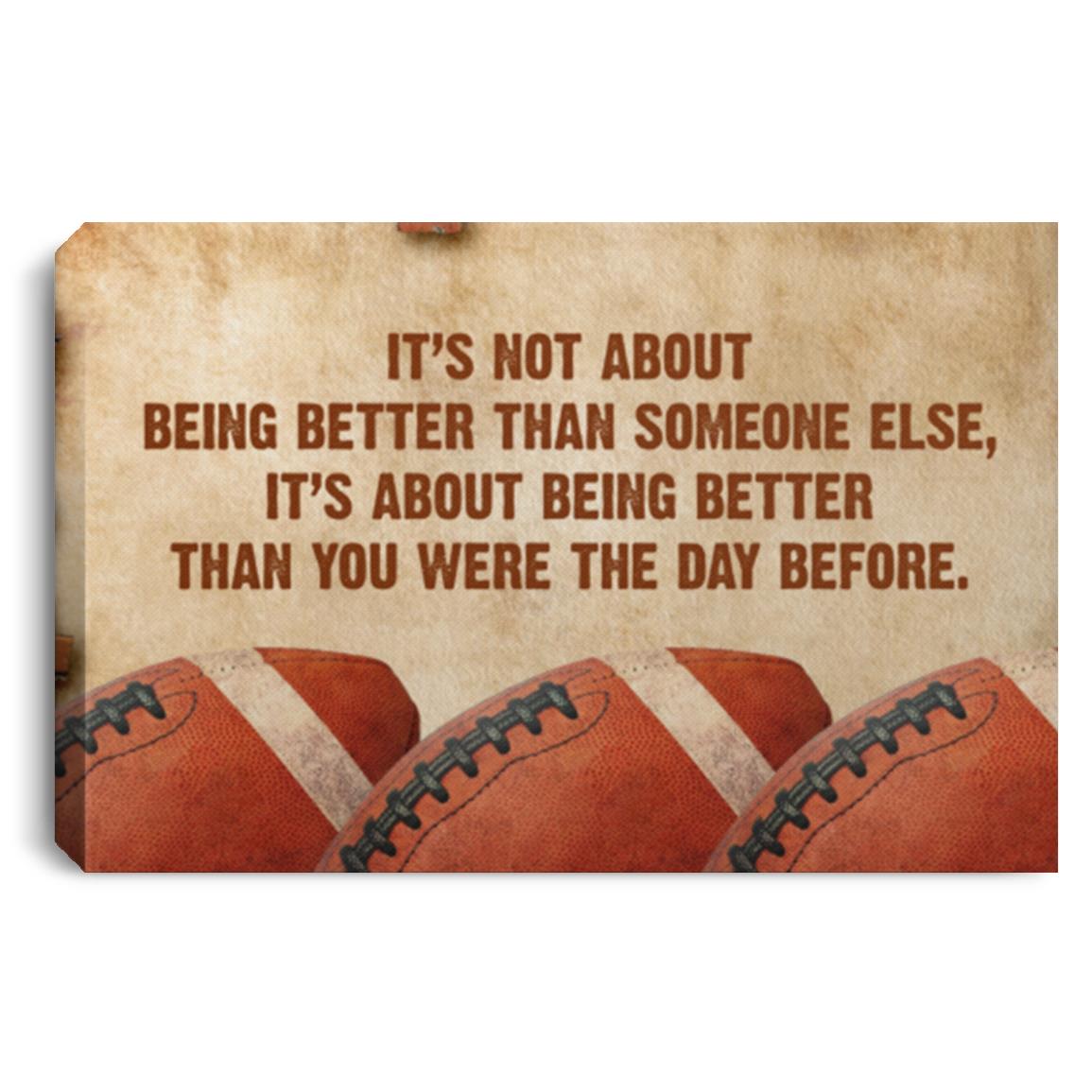 American Rugby Canvas, White, 0.75'' Framed Canvas