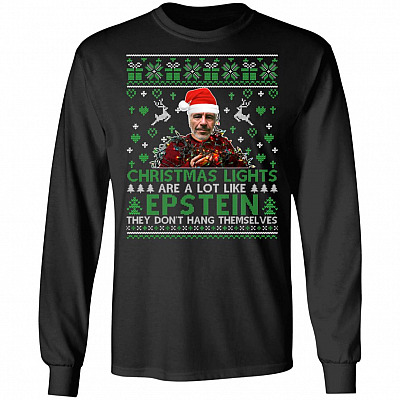 Christmas Lights Are a Lot Like Hoodie, Black, Long Sleeve