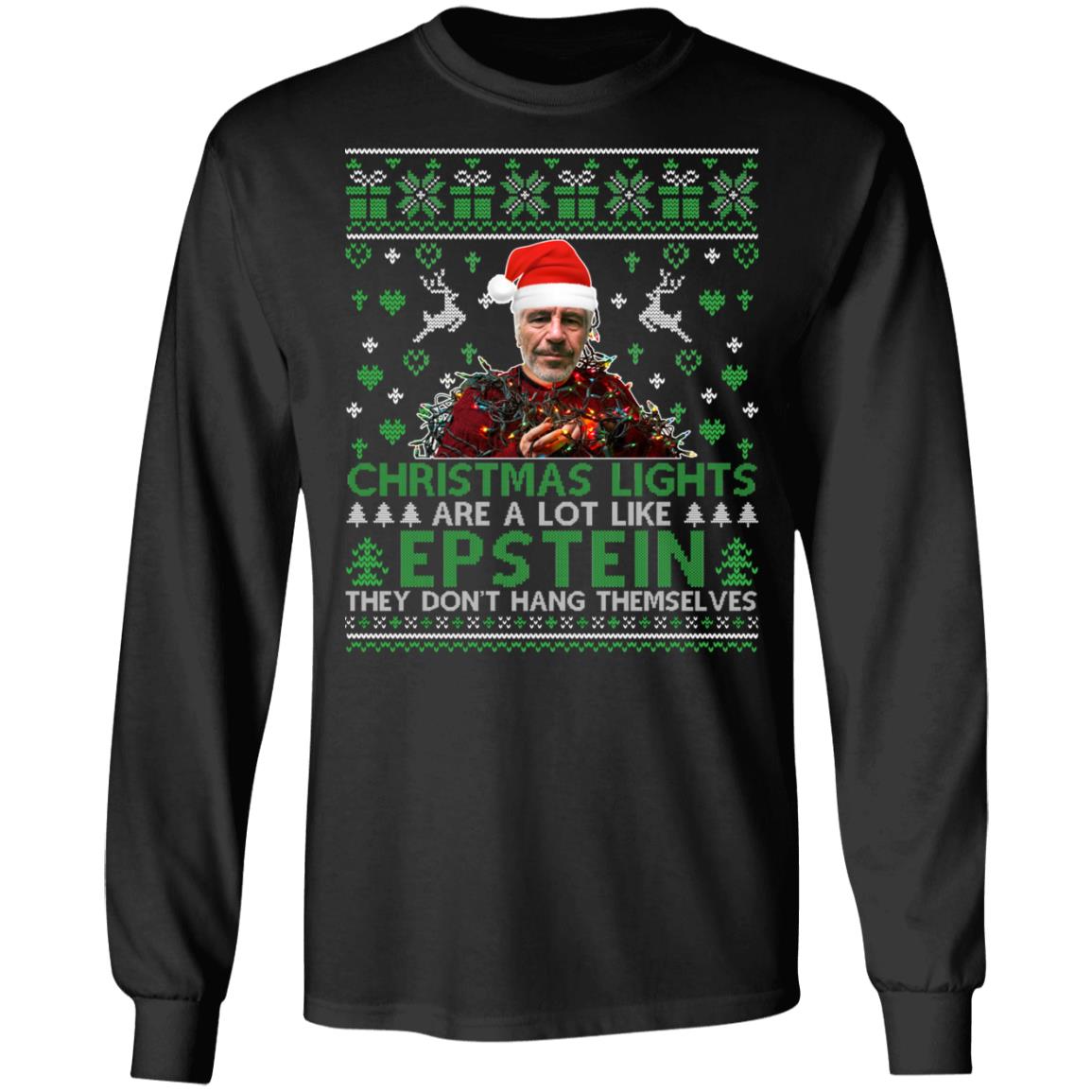 Christmas Lights Are a Lot Like Hoodie, Black, Long Sleeve