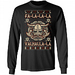 Fa-la-la-la Valhalla-la, Black, Long Sleeve Fa-la-la-la Valhalla-la, Black, Long Sleeve