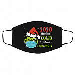 Grinch How Covid Stole Christmas Face Mask, Black, Cloth Face Cover – Medium/Large