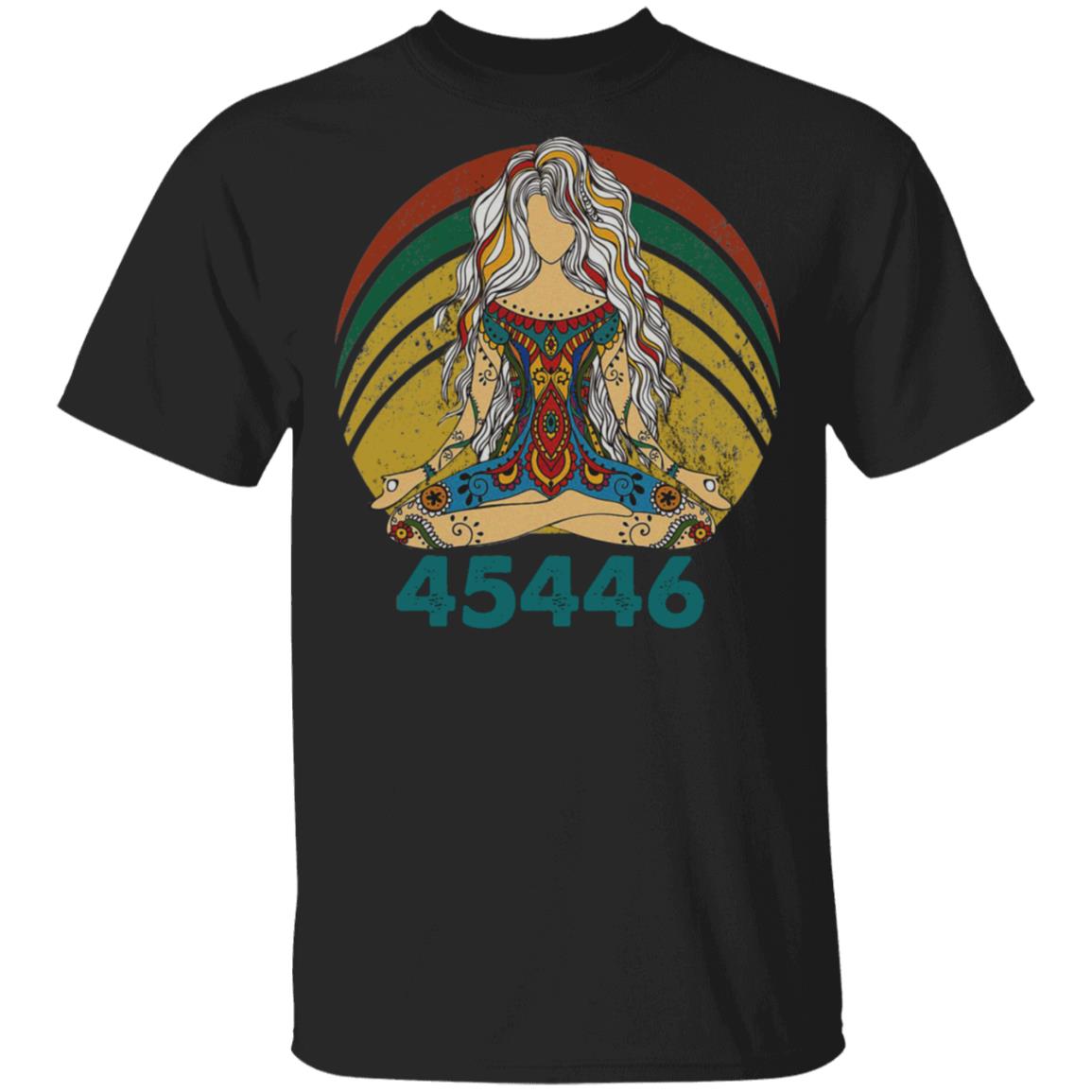 45446 Beige AF 45 Percent Yoga, Black, Unisex T-Shirt