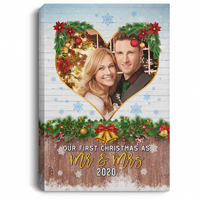 Personalized Photo Mr Framed Canvas, White, 0.75'' Framed Canvas
