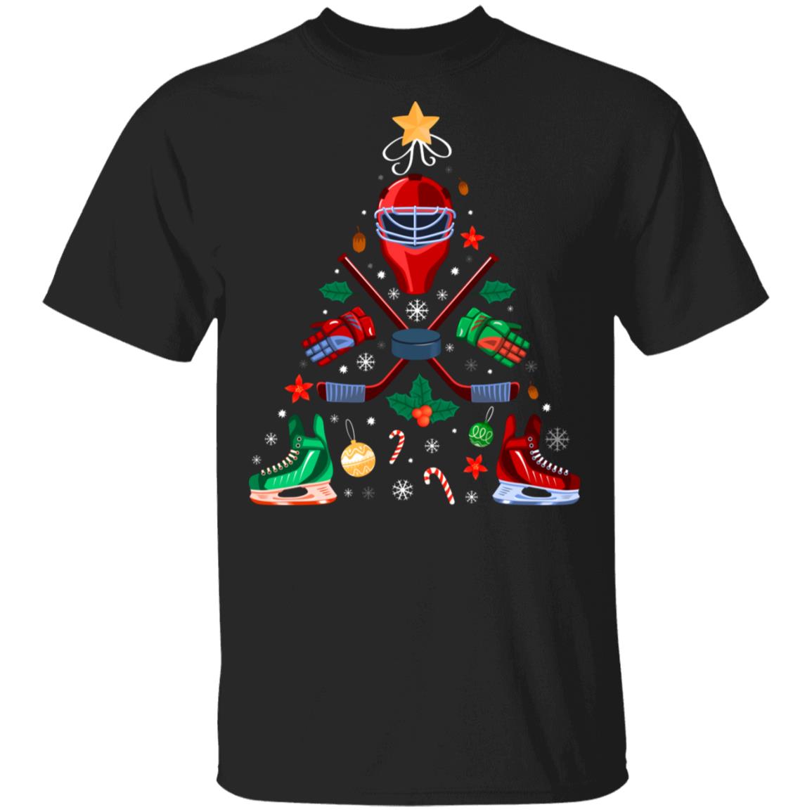 Ice Hockey Shirt, Black, Unisex T-Shirt
