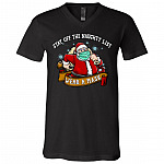 Stay Off The Naughty List Wear A Mask Christmas T-shirt - V-neck - Santa Wearing Mask Funny Xmas Shirt, Black, V-Neck T-Shirt Stay Off The Naughty List Wear A Mask Christmas T-shirt - V-neck - Santa Wearing Mask Funny Xmas Shirt, Black, V-Neck T-Shirt