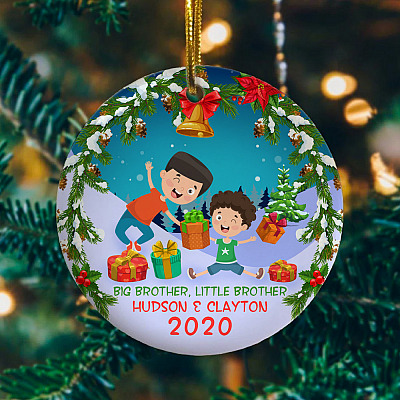 Personalized Ornaments For Kids Brothers 2020 Decorative Christmas Ornament - Holiday Ornament