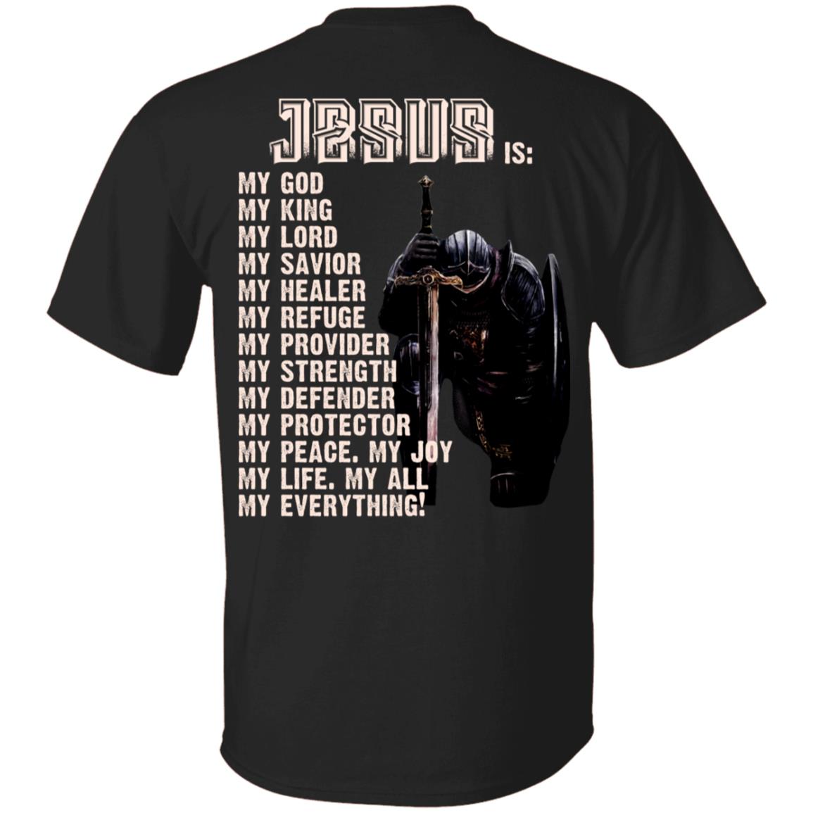 Jesus My God My King My Lord, Black, Unisex T-Shirt