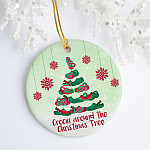 Crocin' Around The Christmas Tree Christmas Ornament - Croc Christmas Ornament - Funny Xmas Croc Lover Gift