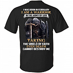 I Was Born In February I Am Warrior, Black, Unisex T-Shirt