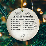 Lockdown Christmas 2020 Pandemic A Year 2020 To Remember To Forget Ornament – 2020 Quarantine Xmas Keepsake