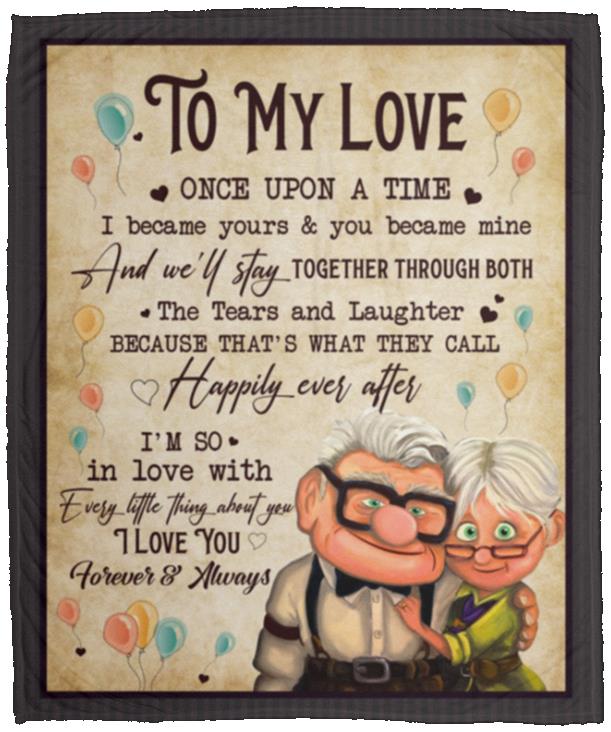 To My Love Fleece Mink Blanket, White, Cozy Plush Fleece Blanket - 50x60