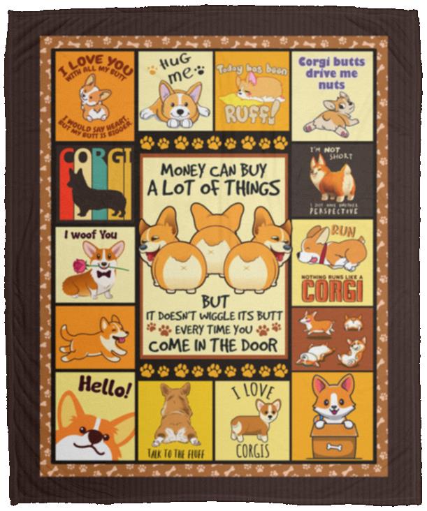 Money Can Buy A Lot Of Things, White, Cozy Plush Fleece Blanket - 50x60