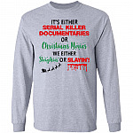 Sleighin Or Slaying Hoodie, Sport Grey, Long Sleeve Sleighin Or Slaying Hoodie, Sport Grey, Long Sleeve