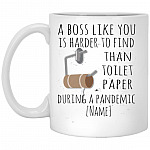 Personalized A Boss Like You Is Harder, White, 11 oz. White Mug