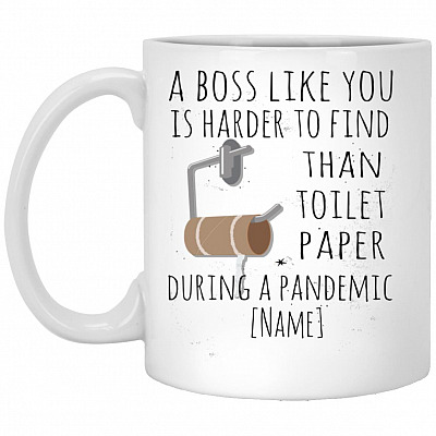 Personalized A Boss Like You Is Harder, White, 11 oz. White Mug