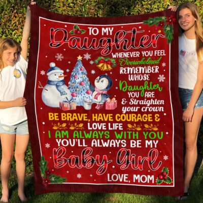 Alternative view of To My Daughter Whenever You Feel Overwhelmed Blanket - To My Daughter Gift