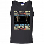 You Don't Stop Lifting When, Black, Unisex Tank Top