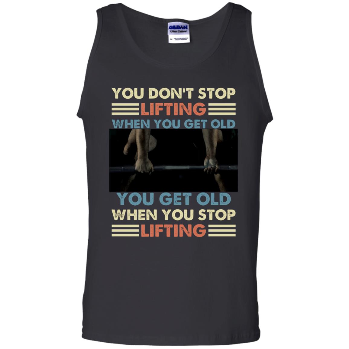 You Don't Stop Lifting When, Black, Unisex Tank Top