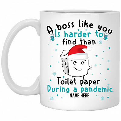 Personalized a Boss Like You Mug, White, 11 oz. White Mug