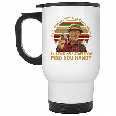 14 oz. White Travel Mug