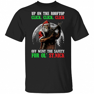 Up On The Rooftop Click Click Click Shirt, Black, Unisex T-Shirt
