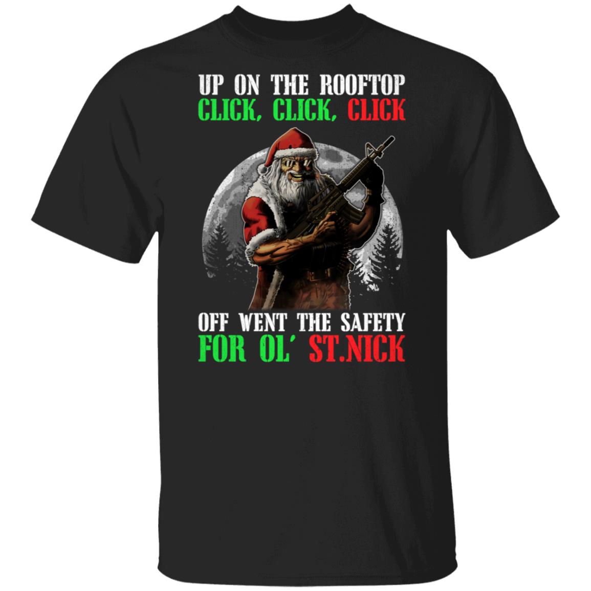 Up On The Rooftop Click Click Click Shirt, Black, Unisex T-Shirt