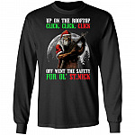Up On The Rooftop Click Click Click Hoodie, Black, Long Sleeve