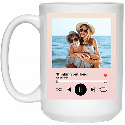 15 oz. White Mug
