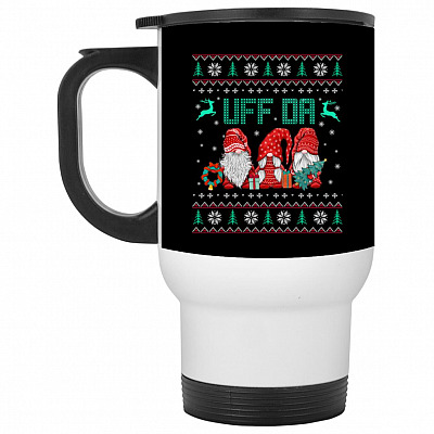 14 oz. White Travel Mug