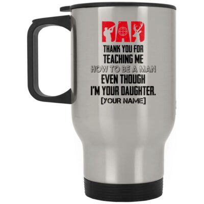 14 oz. Silver Travel Mug